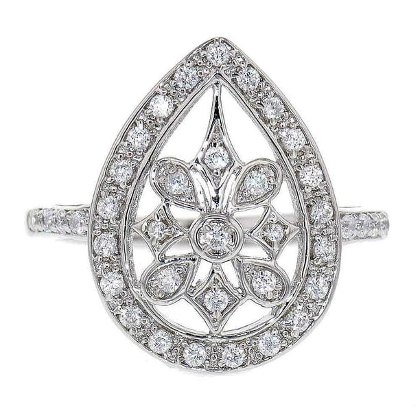 Classy Not Trashy 925 Sterling Silver Round CZ Floating Flower Cluster Ring Size 4.5 Classy Not Trashy 925 Sterling Silver Round CZ Floating Flower Cluster Ring Size 4.5